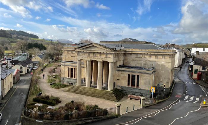 View of the restored former Brecknock Shire Hall and Assize Court